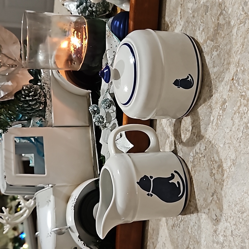 Cat creamer and sugar set